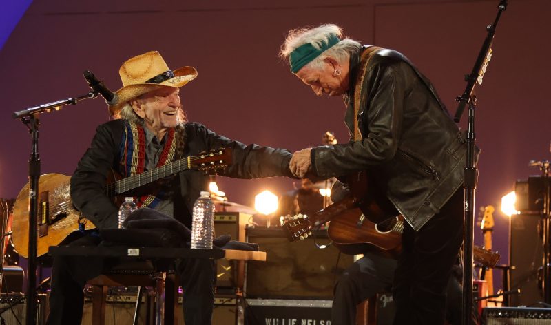 Willie Nelson 90, Star-Studded Concert Celebrating Willie’s 90th Birthday at the Hollywood Bowl on April 30, 2023. keith richards