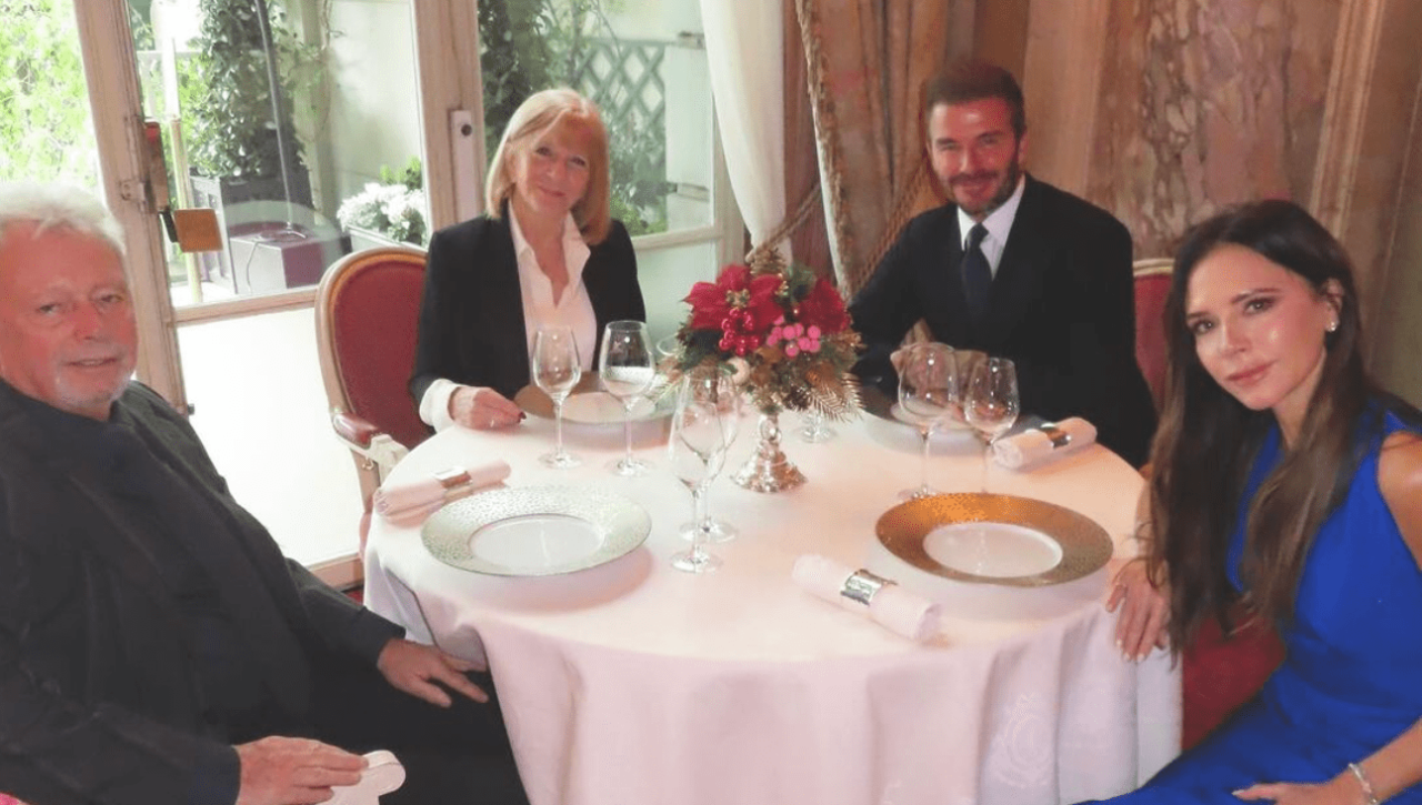 David Beckham Mocks Victoria for ‘Working Class’ Family Claim as They Eat at The Ritz With Her Parents