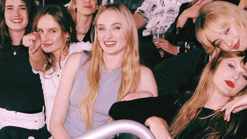 sophie turner posts taylor swift pic year of the girlies