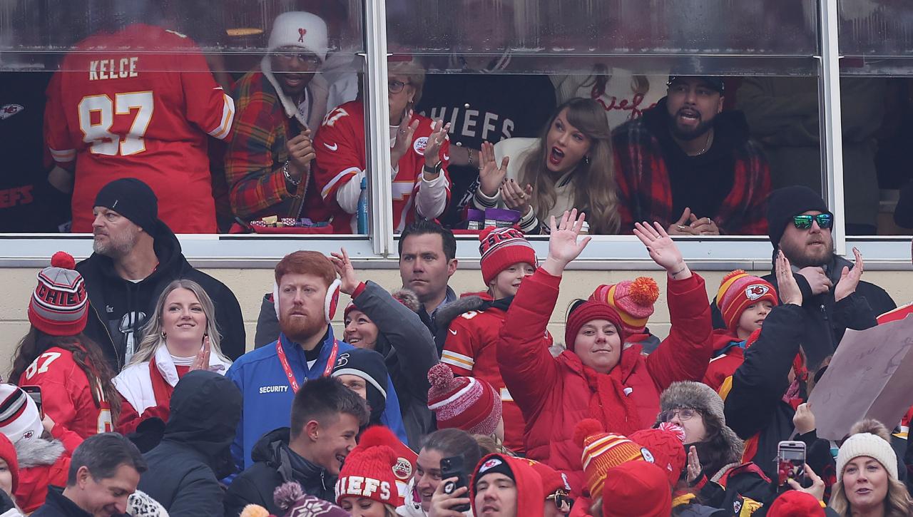 Taylor Swift Watches Chiefs Play the Cincinnati Bengals Before Ringing in 2024 With Travis Kelce