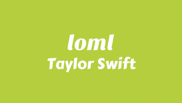 Loml Lyrics - Taylor Swift