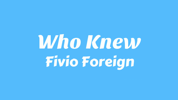 Who Knew Lyrics - Fivio Foreign